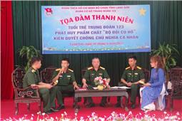 Cán bộ, chiến sĩ Trung đoàn 123 phát huy phẩm chất Bộ đội Cụ Hồ, kiên quyết chống chủ nghĩa cá nhân